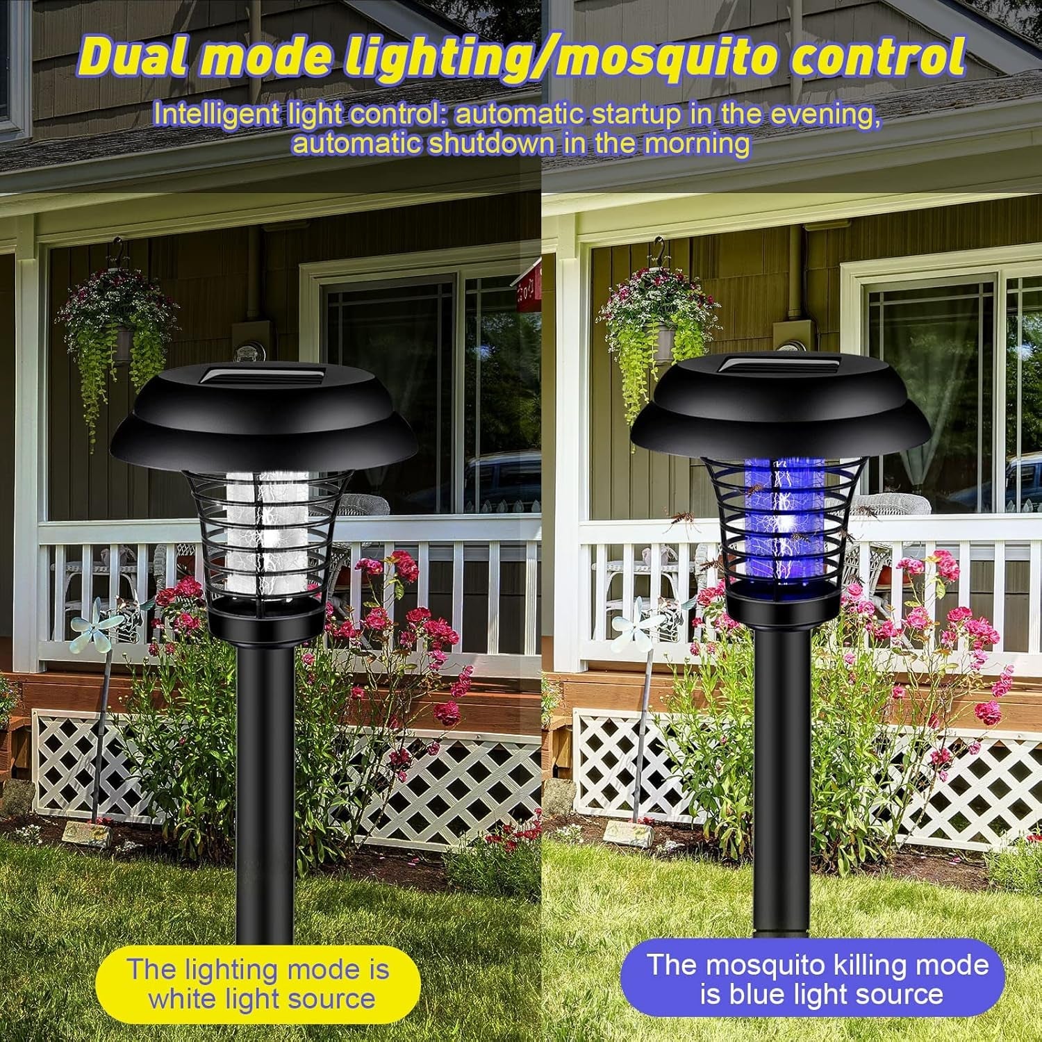 Medium Garden Solar Powered LED Mosquito Trap / Bug Zapper (1 Pc) Medium Garden Solar Powered LED Mosquito Trap / Bug Zapper (1 Pc)